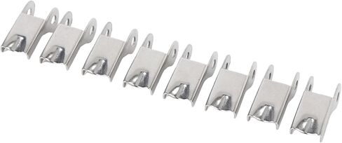 Keenso 8pcs مجموعة مزلاج السلامة من الفولاذ المقاوم للصدأ ، وتصميم مضاد للانخفاض للنقل الآمن ، ومناسبة لمعدات ورشة العمل ، ورفع شحن السفن (32 مم) in Saudi Arabia