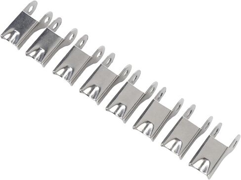 Keenso 8pcs مجموعة مزلاج السلامة من الفولاذ المقاوم للصدأ ، وتصميم مضاد للانخفاض للنقل الآمن ، ومناسبة لمعدات ورشة العمل ، ورفع شحن السفن (32 مم) in Saudi Arabia