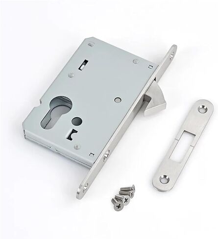 Stainless Steel Single Hook Lock Margin 50mm Invisible Sliding Door Lock Sliding Door Lock 1Pcs(Lock Body) in Saudi Arabia