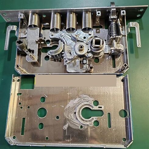 6068 304 Stainless Steel Door Lock Body Internal Gear Structure for Smart Fingerprint Lock 1Pcs(24x240 with Hook) in Kuwait
