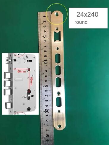 Fingerprint Lock Dedicated Gear Lock Body Internal Gear Structure for Smart Lock 6068 Padding 1Pcs(24x260 x1 Hole,with Hook) in Saudi Arabia