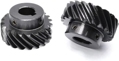 1pcs التروس الحلزوني 1 mod 60teeth 45 درجة اليمين يمين تروس التناوب التجويف 8 10 12 14 15mm 45# الصلب الأسود (20 Keyway 6x2.8mm ، اليد اليمنى) in Saudi Arabia
