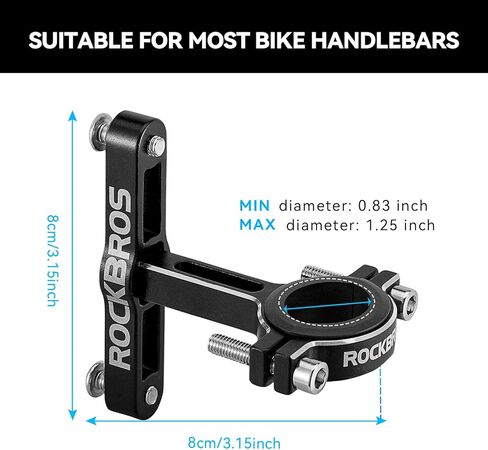 روكبروس دراجة زجاجة قفص محول دراجة Seatpost مقود زجاجة ماء الحامل حامل قفص زجاجة الألومنيوم القابلة للتعديل in Saudi Arabia