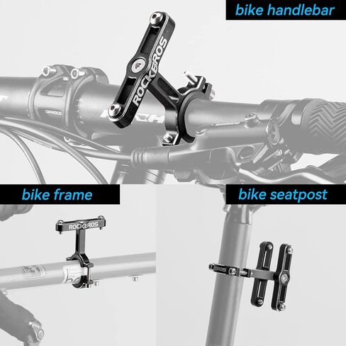 روكبروس دراجة زجاجة قفص محول دراجة Seatpost مقود زجاجة ماء الحامل حامل قفص زجاجة الألومنيوم القابلة للتعديل in Saudi Arabia
