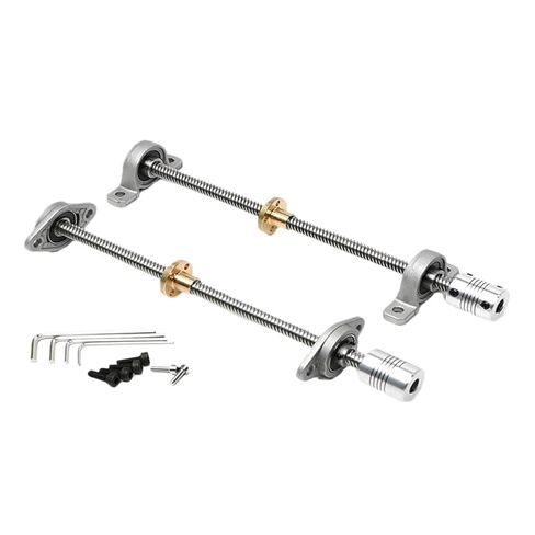 Linear Motion Ball Screw Precision Part Trapezoidal T-Shaped T8 Screw Stepper Motor Screw Screw 100mm-600mm Length with Nut(300mm) in Kuwait