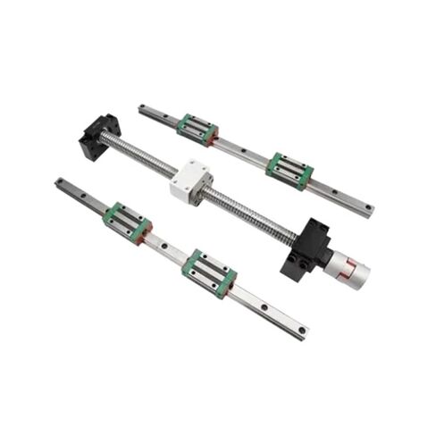 دبل جوز كرة التحكم برغي المسمار برغي الكرة SFU1605 +2PCS دليل خطي السكك الحديدية HGR20 +4PCS كتلة خطي HGH20CA 300-1000MM للأجزاء (700 مم) in Kuwait