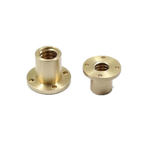 Linear Motion Ball Screw Precision Part T12 Flange Brass Nut with Pitch 2mm 3mm Lead 4mm 8mm 10mm 12mm Fit 304 Stainless Steel Screw(Pitch 2mm Lead 12) in Kuwait