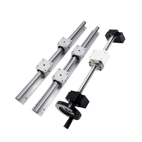Double Nut Ball Control Control Kit 2PCS SBR20 دليل خطي+4pcs SBR20UU كتلة SLIDER+1 SET BALL SFU2005 مع HANEHWEEL (550 مم) in Kuwait