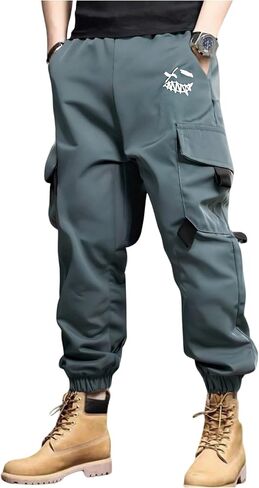 السراويل Gorglitter Boy's Pants Cargo Smiley Face Graphic Preppy Workout Sports Prouts in Saudi Arabia