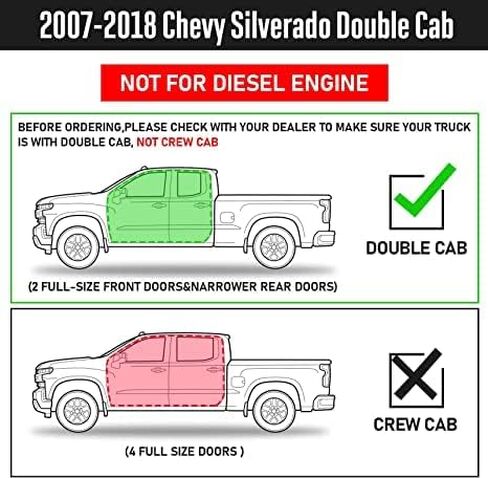 Side Steps Step Bars Compatible with 2007-2018 Chevy Silverado & GMC Sierra 1500 2500HD 3500HD (Include 2019 1500 LD) / 2019 2500HD 3500HD.Running Boards Compatible with Silverado Crew Cab. in Kuwait