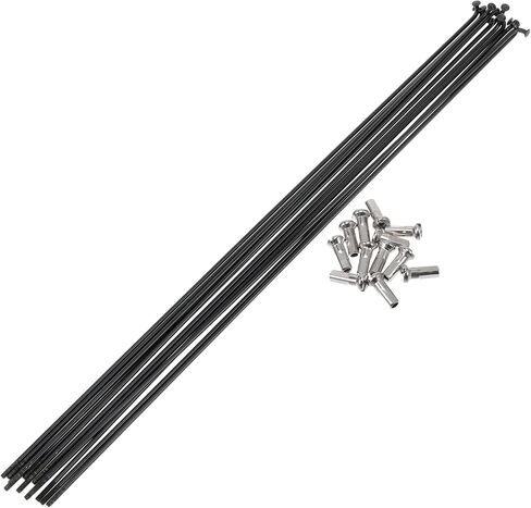 Bicycle Spokes 14G 283mm Length Bike Wheel Spokes 304 Stainless Steel Black 1 Set in Saudi Arabia