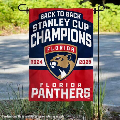 WinCraft Florida Panthers 2025 2024 Stanley Cup Champions Double Sided Garden Banner Flag in Saudi Arabia