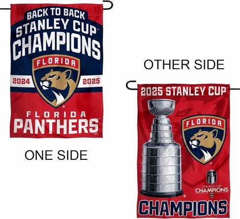 WinCraft Florida Panthers 2025 2024 Stanley Cup Champions Double Sided Garden Banner Flag in Saudi Arabia
