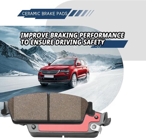 HZ1288H rubber core bond between rubber and steel, Rear Ceramic Brake Pad Set - Compatible with Select Infiniti FX, G, M, Q; Nissan 350Z, 370Z, Altima, Juke, Maxima, Murano, Pathfinder, Quest, Rogue in Kuwait