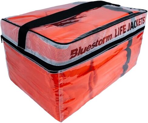 Bluestorm keyhole سترة النجاة للبالغين | وافق خفر السواحل الأمريكي (USCG) المعتمدة من النوع 2 الأساسي للحياة العالمية الحافظة (PFD) باللون البرتقالي in Kuwait