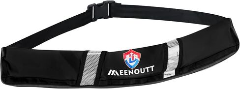 Manual Inflatable Belt Pack（with Reflective Sheet） Water Sports Waist Belt PFD for SUP Paddleboarding Kayaking Fishing Boating （fit 80-330 lbs） in Kuwait