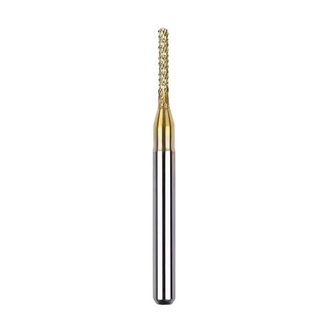 3.175mm ملم شانك التيتانيوم مغلف طحن كربيد قاطع نقش حافة القطع CNC بتات نهاية مطحنة PCB 0.8mm-3.175mm (1.2 مم) in Saudi Arabia
