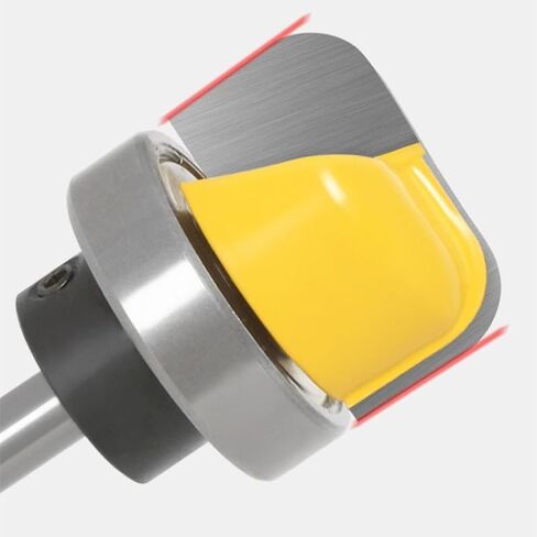 6.35mm Shank Bowl Tray Template Wood Router Bit 1/4 Set Two Flute Milling Cutter Carbide Alloy Woodworking Machine CNC Tools(1-8) in Saudi Arabia