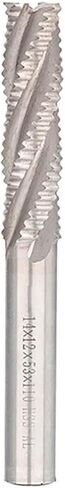 6mm 8mm 10mm ساق الخشن طاحونة نهاية HSS Milling Cutter 4 الناي الناي 5-20 مم أداة التوجيه أداة لتوجيه Metal Macher Bit Metal Cutter (6xd6x13x57) in Saudi Arabia