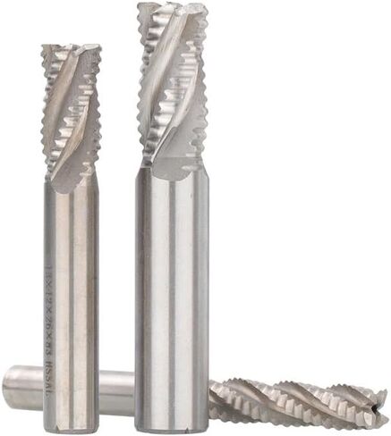 6mm 8mm 10mm ساق الخشن طاحونة نهاية HSS Milling Cutter 4 الناي الناي 5-20 مم أداة التوجيه أداة لتوجيه Metal Macher Bit Metal Cutter (6xd6x13x57) in Saudi Arabia
