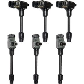 MAS set of 6 Ignition Coils Pack Front Rear Replacement for 1995-1999 Nissan Maxima Infinity I30 3.0 V6 C1001 C1002 UF138 UF263 2244831U16