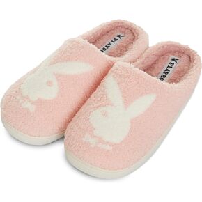 Playboy Womens Slippers Gifts for Women Extra Cozy Fuzzy House Slippers Slip On