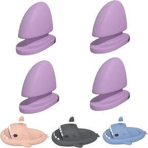 2Pairs Shark Slides Fins, Diy Cloud Shark Slippers Replacement Top Fins, Extra Removable Fins Accessories On Top Only