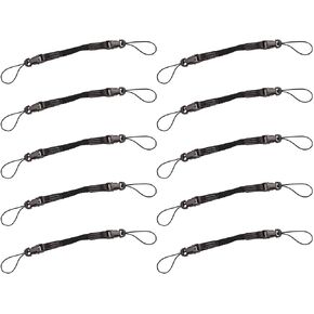 Ergodyne Squids 3136 Barcode Scanner Adaptor Straps, Carrying Strap for Bar Code Scanners, 10- Pack, Black