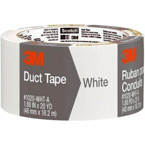 Scotch Brand 1020-WHT-A 3920-WH Durable Duct Tape, White