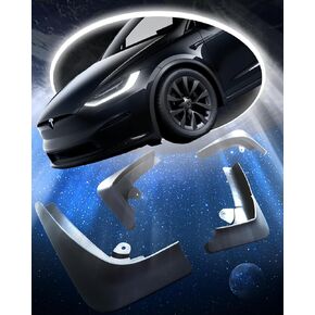 DEDC 4 قطعة طراز تسلا X ملحقات واقيات الطين 2022/2021/2020/2019 [بدون حفر] in Kuwait