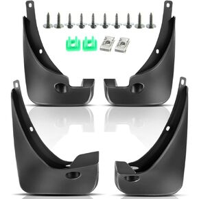 YHTAUTO Mud Flaps Splash Guards Replacement for Toyota RAV4 2006-2012 Sport Utility (Without Factory Fender Flares), Mudguards Mudflaps Accessories for Cars with Hardware Kit, Front & Rear 4Pcs Set