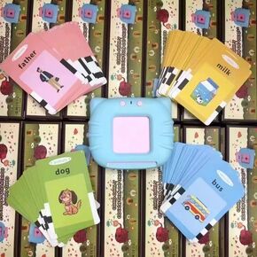 Smart Learn - Educational Learning Talking Sight Words Flash Cards - Toddler Edition with Real Animal Sounds - Engaging English Language Electronic Gadget for Kindergarten Kids