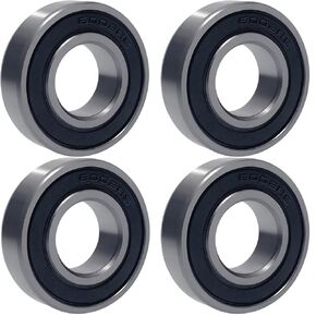 20 PCS 6002-2RS Deep Groove Bearing - Lubricated Bearing Steel Sealed Ball Bearing - 15x32x9 mm Bearings with Rubber Seal & High RPM Support (20)