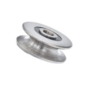 Chiloskit 270kg/550 lbs Deep U Groove Ball Bearings Pulley Metal Pulley Wheel Bearings Wheel Wire Rope Pulley for Lifting Guide, 8mm/0.3" Inner Dia (40mm/1.5inch)