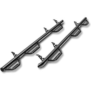N-Fab Nerf RS Steps for Silverado/Sierra | Cab Length, Steel, Textured Black | 119418012 | Fits 2019-2024 Chevrolet Silverado/GMC Sierra 1500, 2020-2021 2500 / 3500 Crew Cab