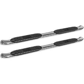 Westin 21-24010 Pro Traxx 4 Oval Nerf Step Bars fits 2015-2022 Colorado Canyon Crew Cab Polished SS 1 Pair