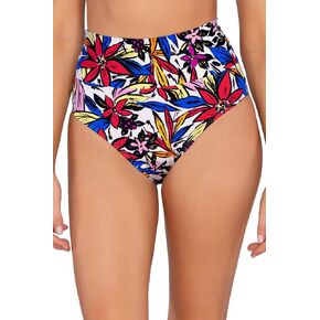 Sunsets Hannah High Waist Swim Bottom, Bold Blossom, Large