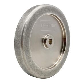 CBN 4 in 1 Grinding Wheel, 8" Dia x 1.25" Wide x 5/8" Bore for Sharpening Woodturning Tools、High Speed Steel Tools (180 Grit)