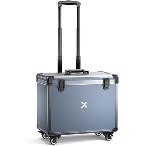 xTool F1 Rolling Hard Case for F1 Craftshow, Shockproof Shell and Embedded Foam Protect F1 Laser Machine, Retractable Handle and Omni-directional Wheels Smooth Slipping, Craft& Travel On the Go.