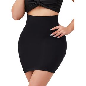 JOYSHAPER Shapewear Dress Slip for Under Dresses Half Slip Tummy Control High Waist Seamless Slip Skirt Body Shaper