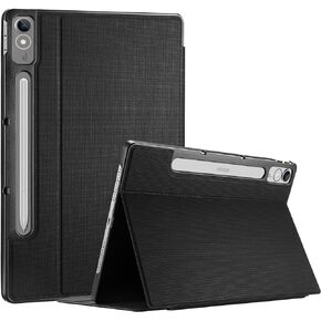 ProCase Cover for Lenovo Tab P12 12.7 inch 2023 Case TB370FU with Pen Holder, Slim Folio Case Protective Hard Shell Lightweight Stand Smart Cover for 12.7 inch Lenovo Tab P12 2023 -Black