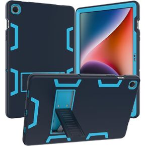 Protective Case for Samsung Galaxy Tab A9 8.7 Inches, Soft Rubber Cover Solid PC Structure Hybrid, Shockproof Drop Protection with Foldable Stand