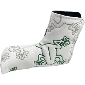 Golf Club Frog Blade Putter Cover PU Leather Magnetic Closure Headcover