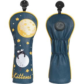Funny Exploding Kittens Golf Head Covers for Woods and Driver Mallet Putter Cover with Magnet Golf Club Head Covers