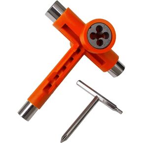 Skate Tool - Multi-Function Portable Tool Accessory for a Skateboard, Longboard, and Roller Skates