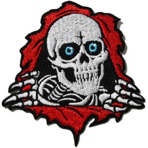 Powell Peralta Skateboard Patch Ripper 3" Embroidered Iron-on Backing
