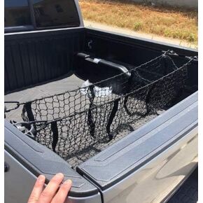 Black Trunk Cargo Net Organizer Storage for Toyota Tacoma 2012 2013 2014 2015 2016 2017 2018 2019 2020 in Kuwait