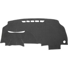 X AUTOHAUX Car Dashboard Cover Gray Polyester Non-Slip Mat Protector Carpet Sun Proof for Honda Civic 2006 2007 2008 2009 2010 2011
