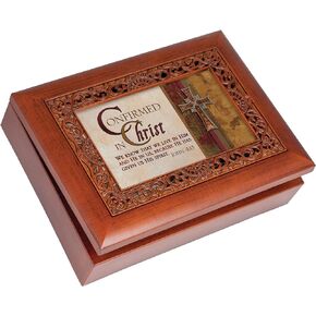 Cottage Garden Confirmed Ornate Ornate Woodgrain Music Box/Jewelry Box Plays Amazing Grace