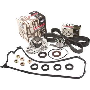 Evergreen TBK224VC Compatible With 92-95 Honda Civic Del Sol D16Z6 Timing Belt Kit Valve Cover Gasket GMB Water Pump in Kuwait